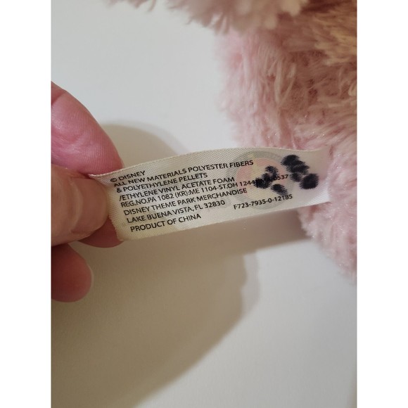 Disney Parks Pink Baby Minnie Mouse Bell Rattle Stuffed Plush 10 Inches PL - Picture 11 of 12